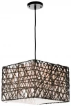 Подвесной светильник 571-726-01 (220V, на проводе, куб, плетеные)
