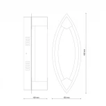 Настенный светильник Lucia Tucci Modena W172.1 Large LED400 (220V)