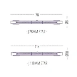 Лампочка галогенная линейная J Star 8501