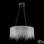 Подвесная люстра светодиодная APL LED Sicilia SH02.55.B.Ni.4000 (220V, хрусталь, на тросе)