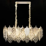 Подвесная люстра Citilux Darby CL309272 (220V, подвески, на цепи, листья)