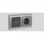 Рамка на 2 поста Metallic (глянцевый никель) Werkel W0021602 (a051002)