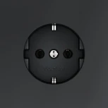 Розетка с заземлением (графит) Voltum S70 VLS040107