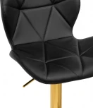 Барный стул Woodville Trio black / gold