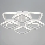 Потолочная люстра светодиодная на штанге с пультом регулировкой яркости и цветовой температуры Reluce 05104-0.3-4+4 WH