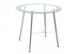 Стеклянный стол Woodville Vasko белый 11316