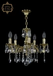 Подвесная люстра с хрустальными подвесками Art Classic 31.02 31.02.5.CK125SP.A.G.Sp