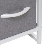 Комод Leset Ноа 7 ящ., Каркас Белый, Светло-серый Leset (Искусственный лен/Светло-серый) арт.2500000183461