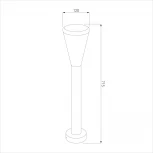 Наземный светильник 1417 IP54 Elektrostandard Techno a049714 (220V, круглые)