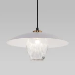 Подвесной светильник Eurosvet Kamari 50259/1 белый/прозрачный (220V, на проводе)