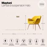 Подвесной светильник Maytoni Halo MOD005PL-L36BSK