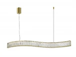 Подвесной светильник Newport 8240 8243/90 gold NEW (LED, 220V, хрусталь, на тросе)