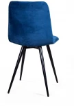 Стул UNO, бархат синий 29 / чёрный конус Top Concept UNO 74696