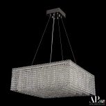 Подвесная люстра светодиодная APL LED Sicilia SH03.60.A.Ni.4000 (220V, хрусталь, на тросе)