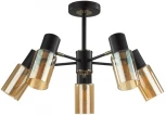 Потолочная люстра на штанге Lumion Ronnie 5644/5C черный, бронза E14 5*40W 220V