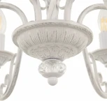 Подвесная люстра Arte Milano AM342620 342620/6 WT+SL (220V, на цепи, подсвечник, свеча)