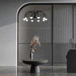 Подвесная люстра Eurosvet Ragno 90034/10 LED черный (220V, на проводе, шарики)