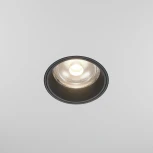 Встраиваемый светильник светодиодный под гипсокартон Maytoni Focus Led DL125-L12-4K-TRS-B (220V, круглые)