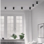 Точечный светильник накладной Wolta WSL-GU10/02BL под лампу GU10 Черный MODERNO