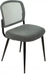 Стул для кухни Бюрократ KF-8 серый металл черный на ножках (KF-8/GREY)