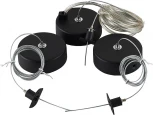 Подвесной комплект для круглого магнитного шинопровода Donolux Magic track Suspension kit DLM900RBlack (24V, на тросе)