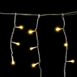 Гирлянда Бахрома 3 x 0,5 м Шампань 220В, 150 LED, Провод Прозрачный Силикон, IP65