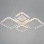 Потолочная люстра на штанге светодиодная с пультом  и ночным режимом Reluce 09838-0.3-2+2 WH (Умный дом)