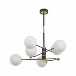 Потолочная люстра на штанге Arte Milano 272708/6 BK/GD (220V, шарики)