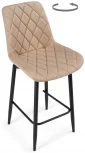 Полубарный стул Notta Баодин К Б/К крутящийся бежевый / черный 520609