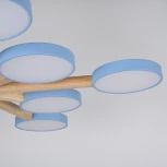 Потолочная люстра Wi-Fi на штанге Turna L10 Blue By ImperiumLoft Turna-B01 (LED, 220V, голосовое управление, умный дом - Алиса)