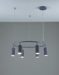 Подвесная люстра кольцо Moderli Cora V11604-6P (220V, на тросе, кольцо)