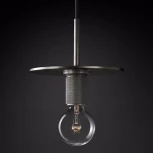 Подвесной светильник Rh Utilitaire Disk Shade Pendant Black ImperiumLoft 40,2343 (123642-22) (220V, на проводе)