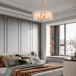 Подвесная люстра хрустальная на штанге Arte Milano Sorrento-2109 372109/8/350/580 GD (220V)