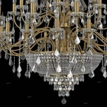 Подвесная большая люстра Osgona Classic 700511 (220V, хрусталь, на цепи, подсвечник, свеча)