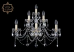 Бра Art Classic 10.12 10.12.3+2+1.240.Gd.Sp (220V, хрусталь, подвески, подсвечник, свеча)