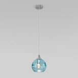 Умный подвесной светильник Eurosvet Lotus 50221/1 голубой (220V, на проводе, шар)