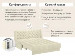 Кровать-диван прямой молочный, 160 D1 Ричмонд AAA41324002 Premier 01