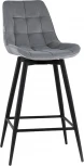 Стул барный Флекс с поворотным механизмом велюр велютто серый Stool Group арт.УТ000040032