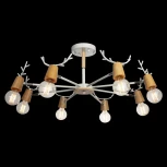 Потолочная люстра на штанге Loft IT Sven 10024/8 White (220V, рога)