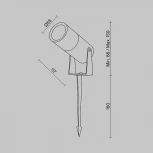 Грунтовый светильник Maytoni Bern O050FL-L5W3K