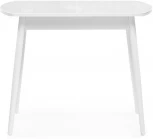 Стеклянный стол Woodville Калверт белый 551083