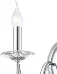 Бра Lumion Incanto 8034/2W металл/стекло, хром/прозрачный E14 2*40W 220V (подсвечник, свеча)