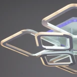 Потолочная люстра светодиодная на штанге с пультом Reluce 09821-3.3-4+4 WH (RGB) (220V)