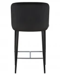 Стул полубарный CHRISTIAN'65 (черные ножки, черный велюр (V108-77))