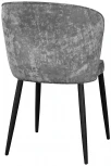 Стул DikLine 347 микровелюр M13 светло-серый, ножки черные