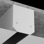 Заглушка торцевая для профиля TRA004MP-21S S35 серый (магнитный) Maytoni Technical TRA004MPEC-21S