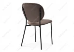Стул Woodville на металлокаркасе Саранда кофе / черный глянец 494361