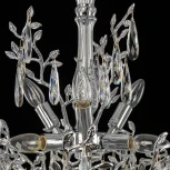 Подвесная люстра Citilux Ritz CL310061 (220V, хрусталь, подвески, на цепи, листья, ветки)