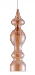 Подвесной светильник Crystal Lux Iris SP1 A AMBER (220V, на проводе, круглые)