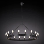 Подвесная люстра Citilux Смитсон CL470118 (220V, на цепи, свеча, круглые, под старину, кольцо)